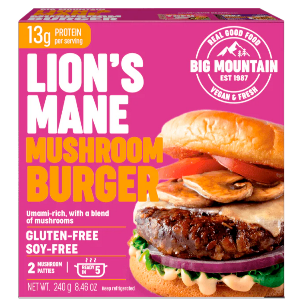 Big Mountain Foods Lion's Mane Mushroom Burger (2 Patties)