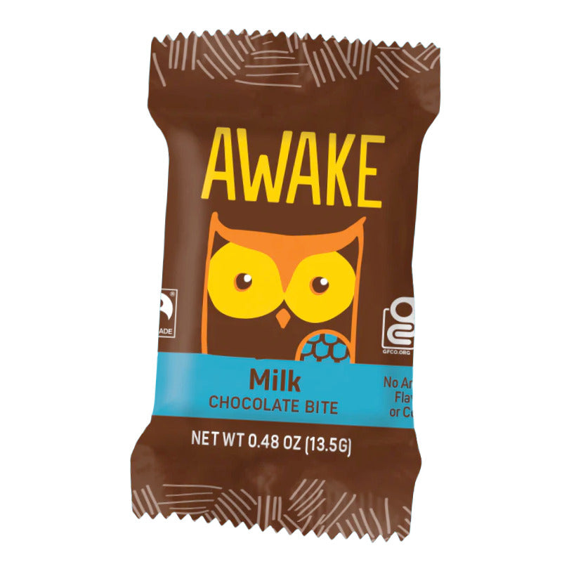 Awake Milk Chocolate Bites Caffeinated Chocolate