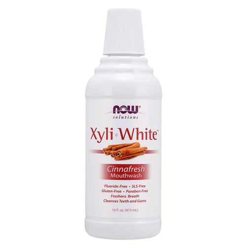 NOW Xyli-White Mouthwash, Cinnafresh, 473ml
