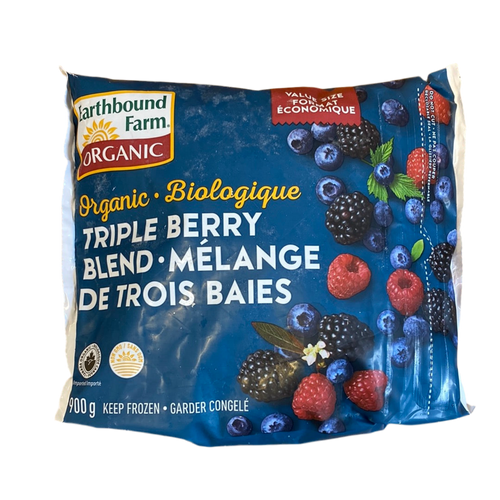 Earthbound Organic Frozen Triple Berry Blend 900g