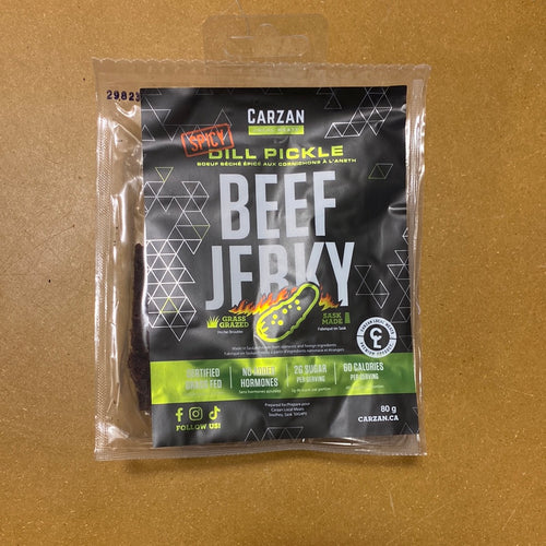 Carzan Grass Fed Beef Jerky Spicy Dill Pickle (80g)