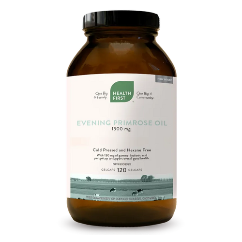 Health First Evening Primrose Oil 1300mg, 120 gelcaps