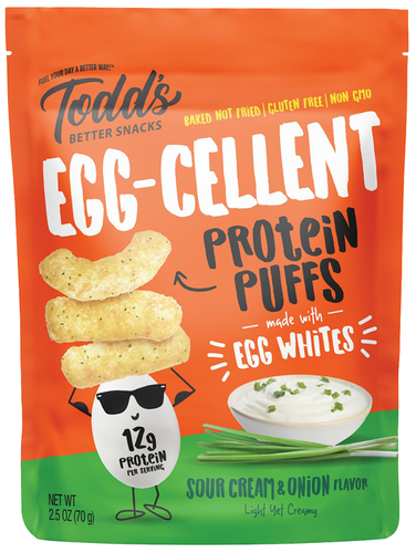 Todd's Egg-cellent Protein Puffs Sour Cream & Onion (33g)