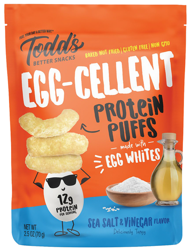 Todd's Egg-cellent Protein Puffs Salt & Vinegar (33g)