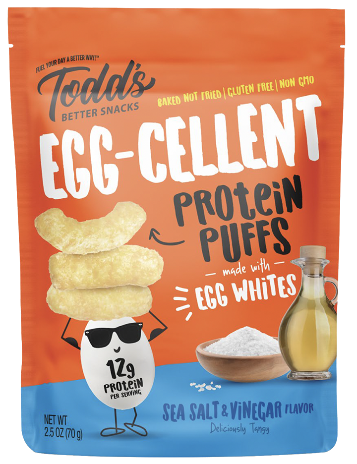 Todd's Egg-cellent Protein Puffs Salt & Vinegar (33g)