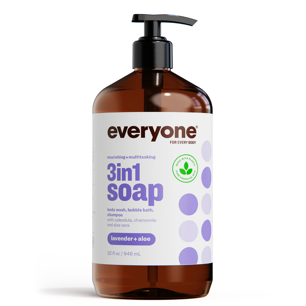 Everyone 3 in 1 Body Soap Lavender and Aloe (32oz.)