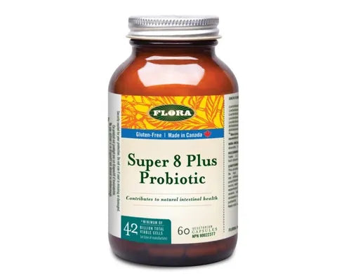 Flora Super 8 Plus Probiotic, 60vcaps