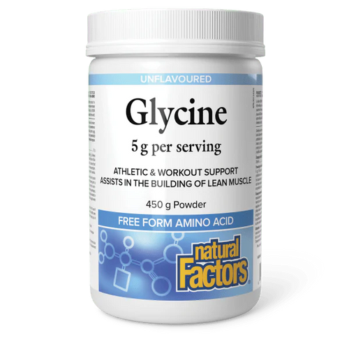 Natural Factor's Glycine Powder, 450g