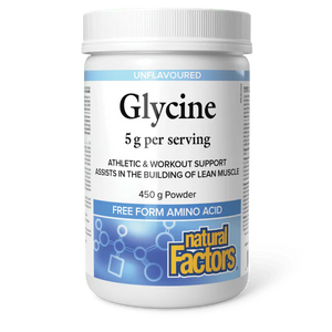 Natural Factor's Glycine Powder, 450g