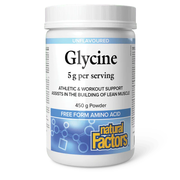Natural Factor's Glycine Powder, 450g