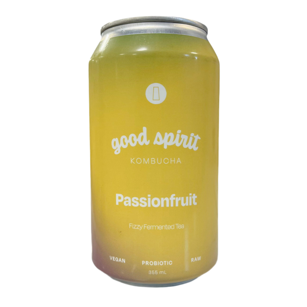 Good Spirit Passionfruit Kombucha 355ml
