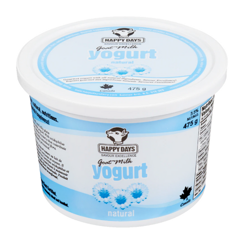 Happy Days Goat Yogurt Plain 475g