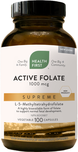 Health First Active Folate 1000mcg, 100 capsules