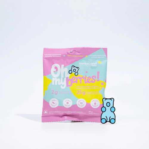 Herbaland Oh my Berries gummies, sour watermelon, 50g