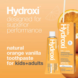 David's Hydroxi Kids+Adults Whitening+Enamel Health Premium Toothpaste, 113g