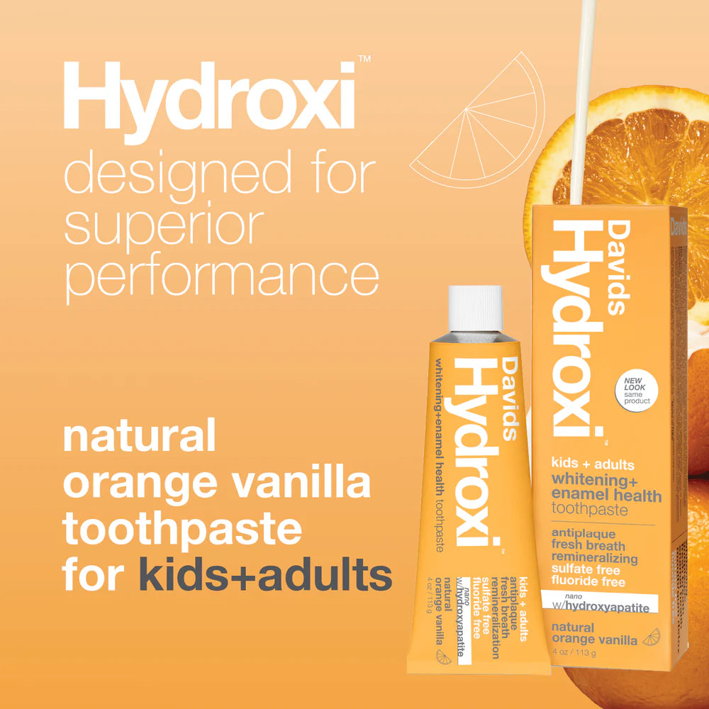 David's Hydroxi Kids+Adults Whitening+Enamel Health Premium Toothpaste, 113g