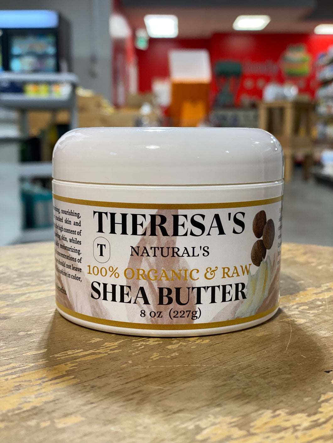 Theresa's Naturals 100% Unrefined Organic Shea Butter (8oz.)