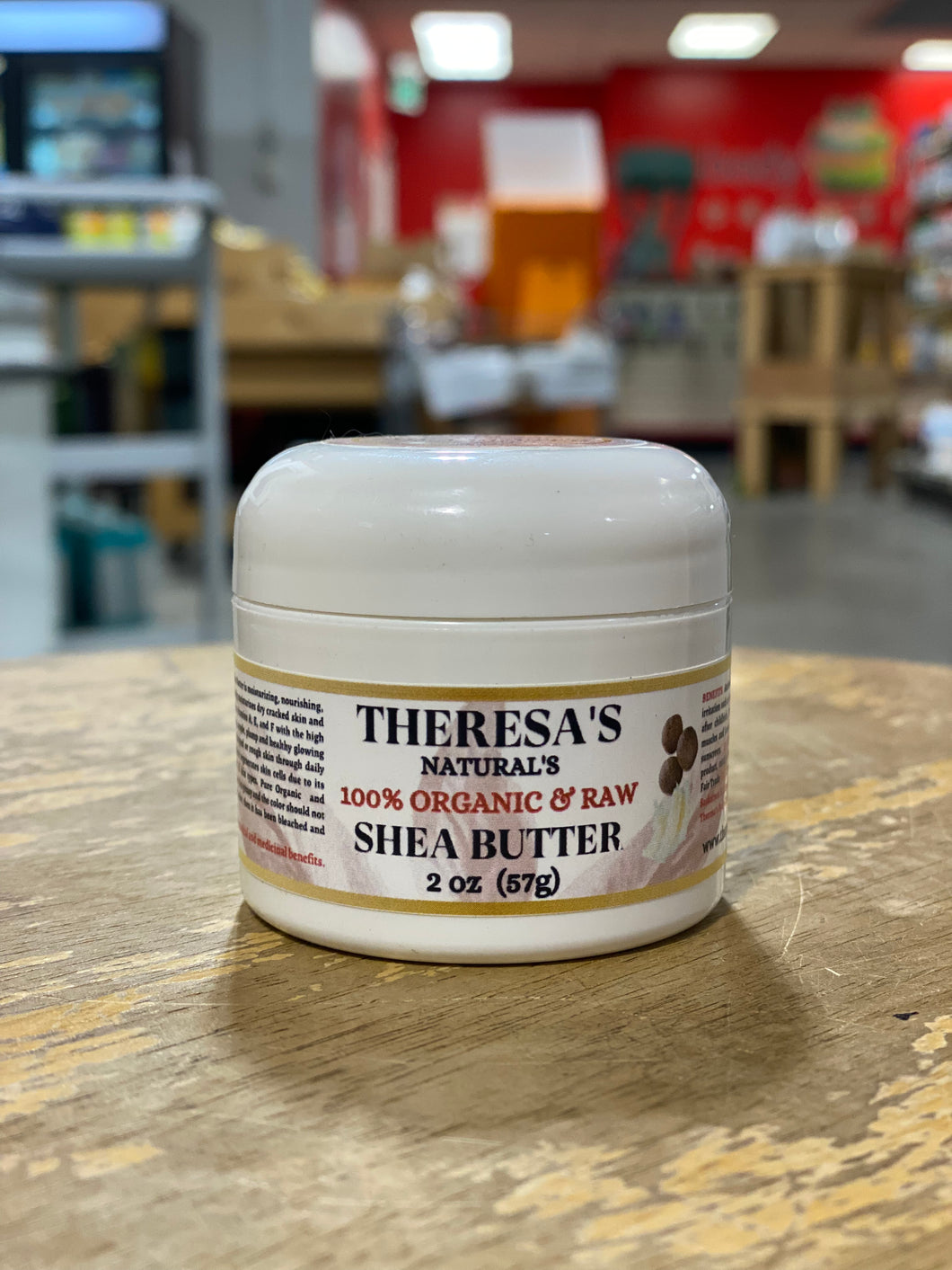 Theresa's Naturals 100% Unrefined Organic Shea Butter (2oz.)