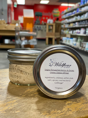 Wildflour Vegan & GF Fermented Herb & Garlic Cream Cheese (250ml)