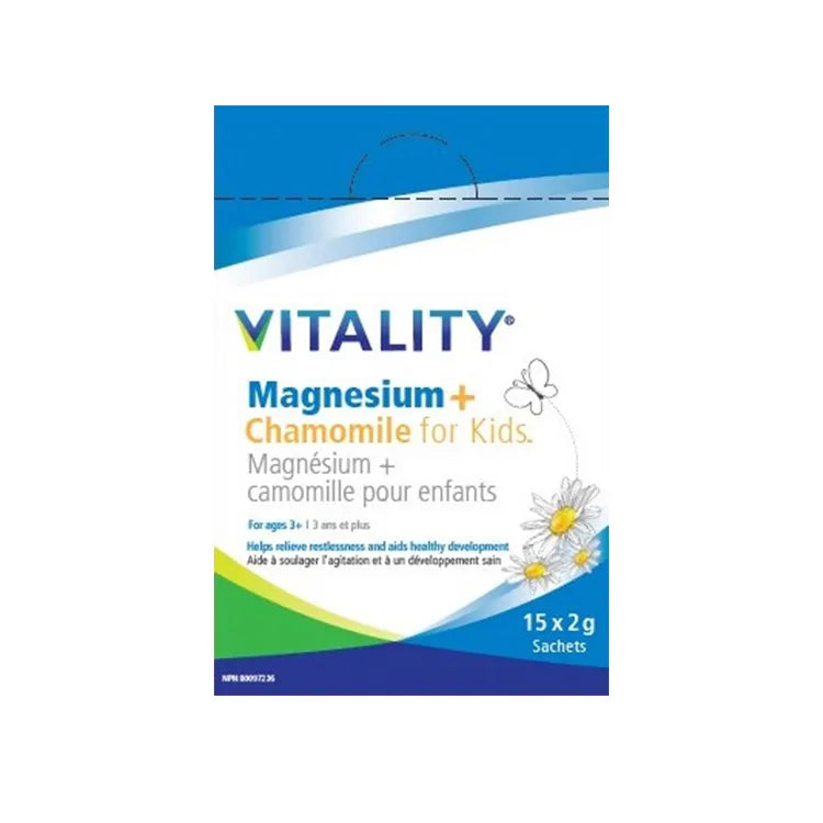 Vitality Magnesium + Chamomile for Kids (15x2g Sachets)