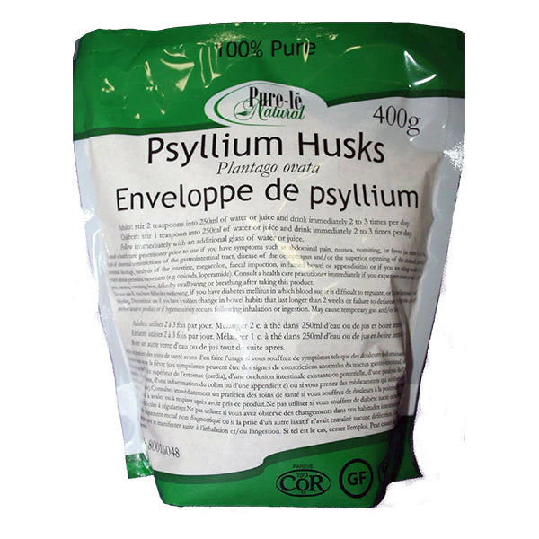 Pure-le Whole Psyllium Husks (400g) – Body Fuel Organics