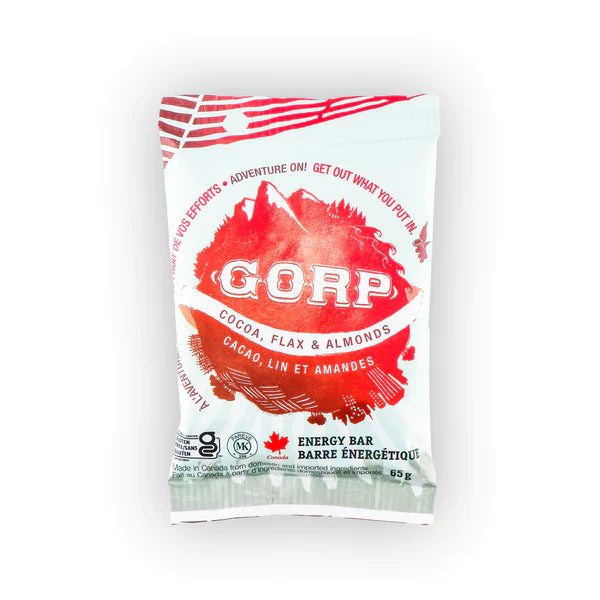 GORP Energy Bar Cocoa, Flax & Almonds (65g)