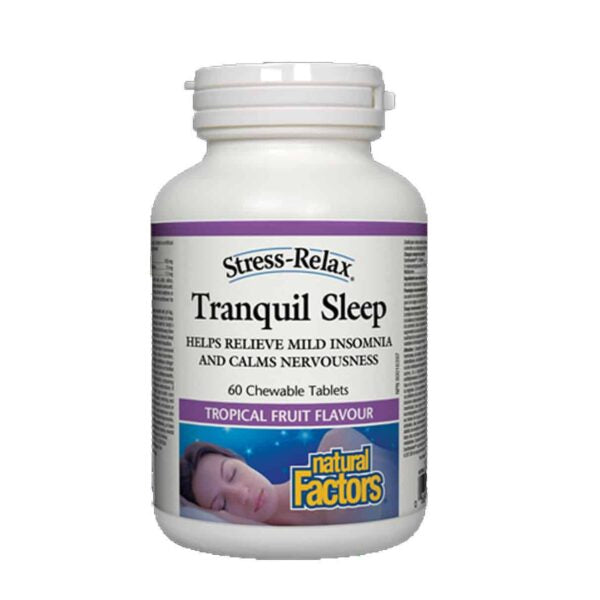 Natural Factors Tranquil Sleep, Tropical Fruit Flavour (60 Chewables)