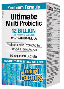 Natural Factors Ultimate Multi Probiotic 12 Billion (60 veg caps)