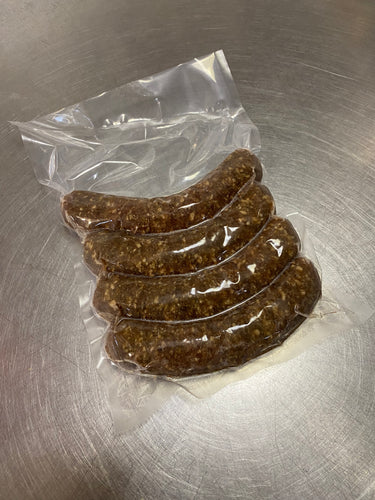 Butcher's Best Grass Fed All Beef Garlic Sausage (4 Pack)