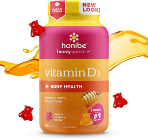 Honibe Vitamin D3 Gummies (70 Gummies)