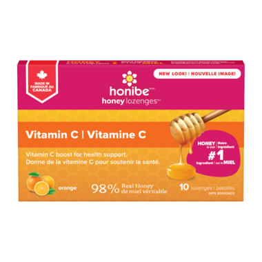 Honibe Honey Lozenges Orange - Vitamin C (10 Lozenges)