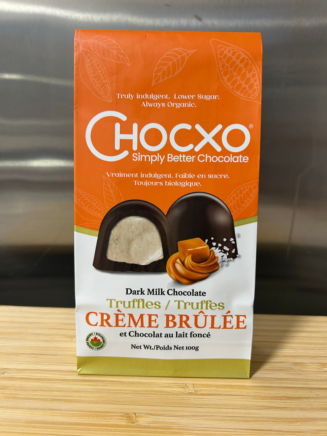 SEASONAL! ChocXO Dark Chocolate Creme Brulee Truffles, 100g