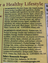 Baba's Homestyle Perogies, Potato, Cheddar Cheese