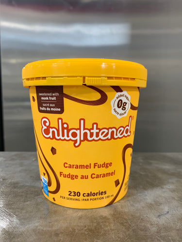 Enlightened Ice Cream, Caramel Fudge, 188ml