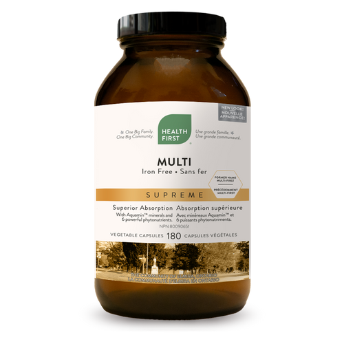 Health First Multi Supreme, Iron-free, 180vcaps