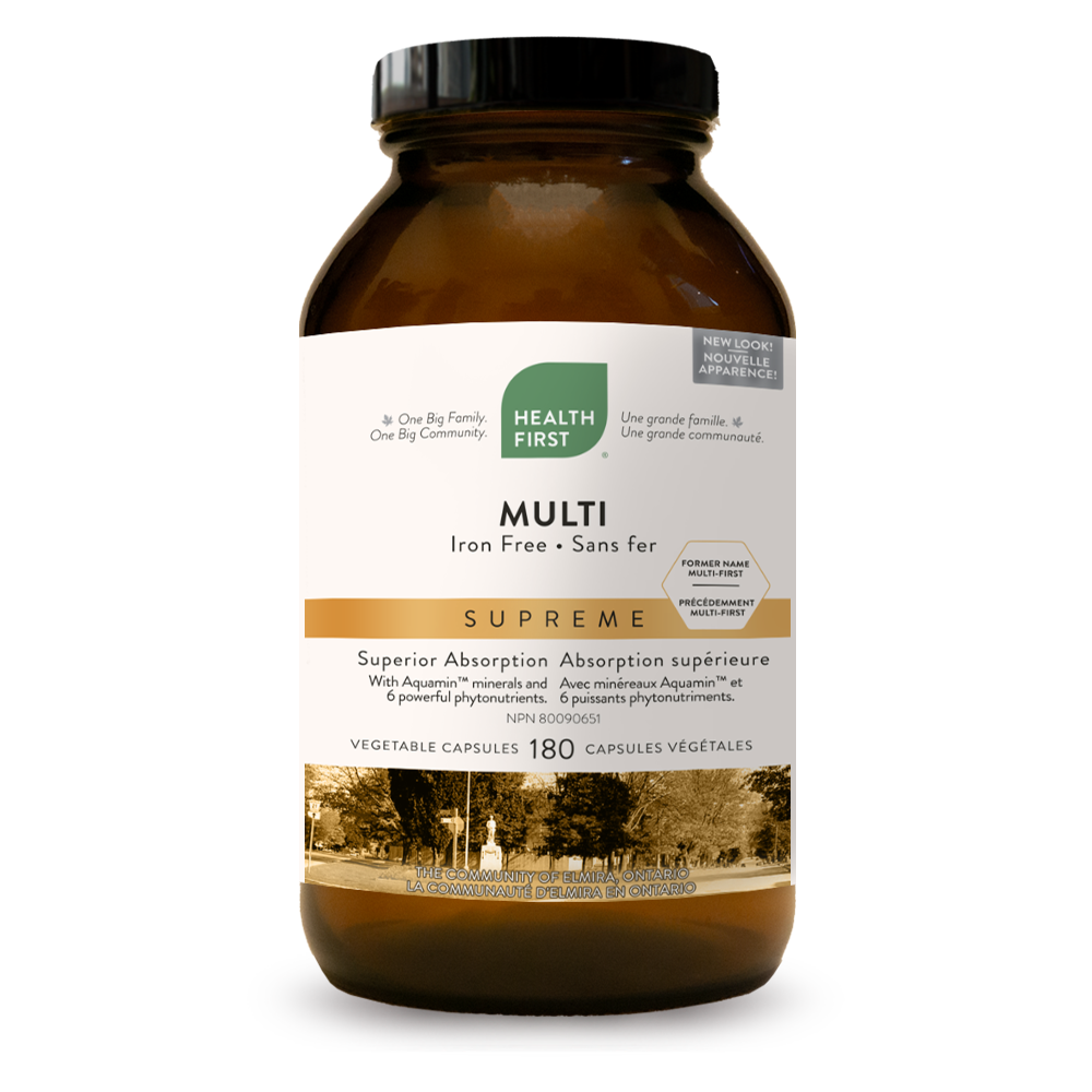 Health First Multi Supreme, Iron-free, 180vcaps