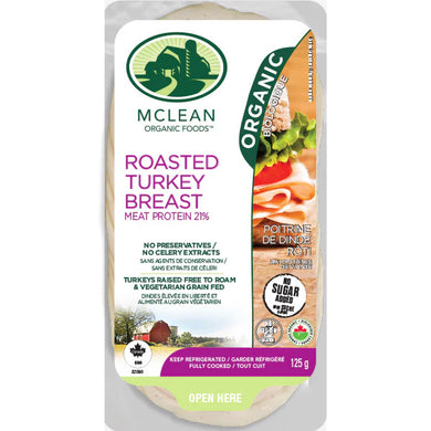 McLean Organic Sliced No Sugar Cooked Turkey, 125g