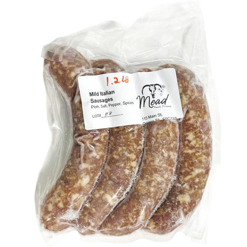 Mead Family Processing Mild Italian Pork Sausage