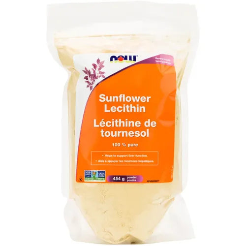 NOW  NON-GMO Sunflower Lecithin powder, 454g