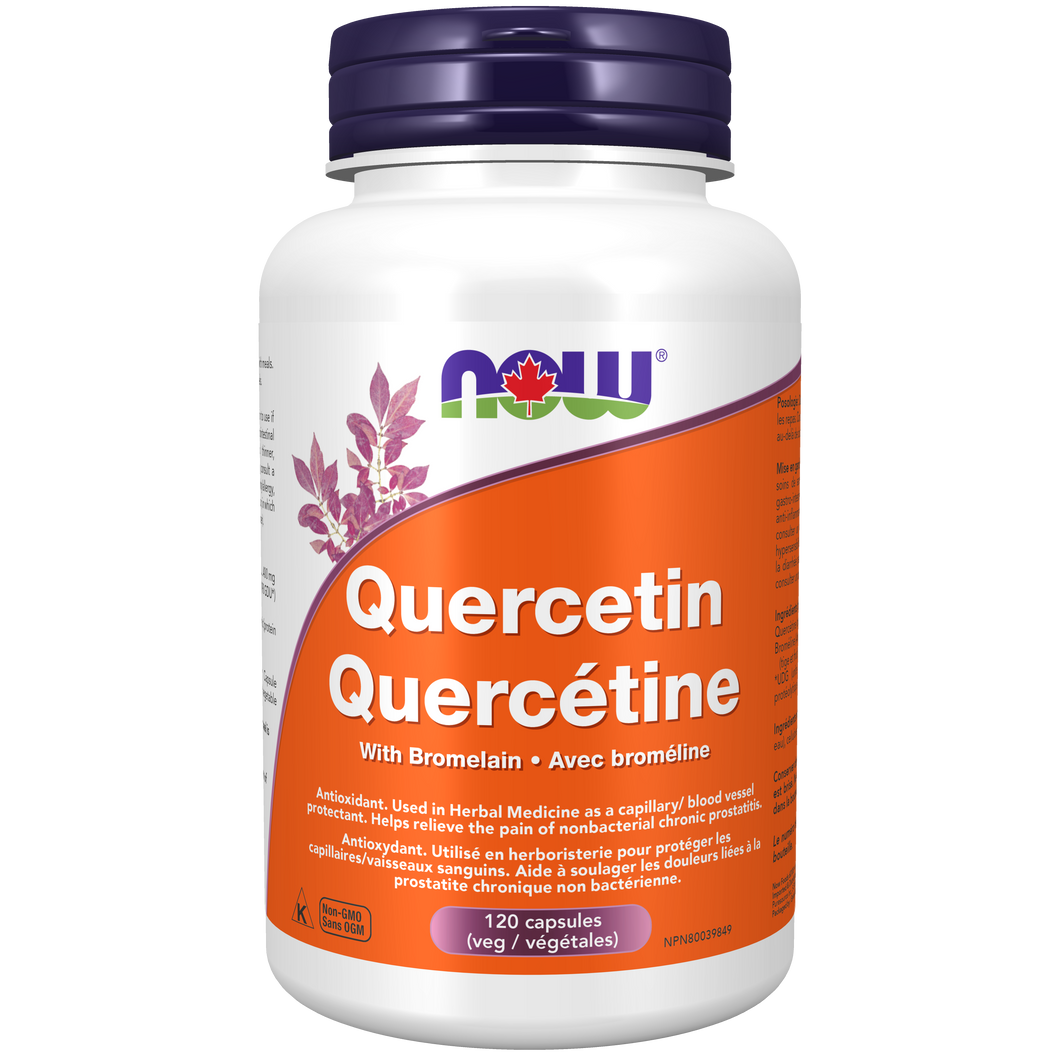 NOW Quercetin with Bromelain, 120 caps