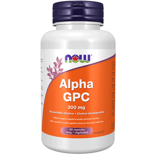 NOW Alpha GPC, 300mg, 60 vcaps