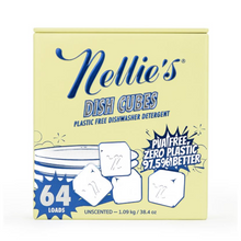 Nellie's Dish Cubes Pre-Measured Dishwasher Detergent Cubes Unscented (38.4oz)