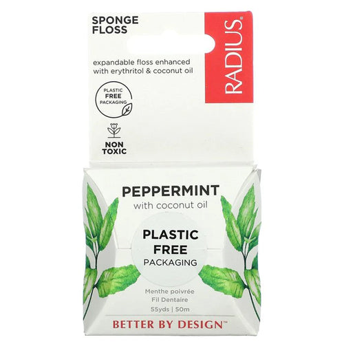 Radius Peppermint Sponge Dental Floss, 50m