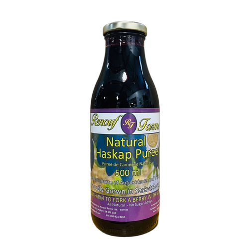 Renouf Farms Natural Haskap Puree (500ml)