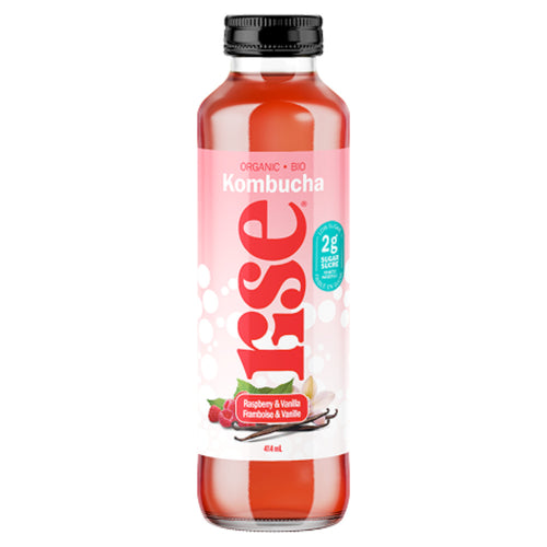 Rise Raspberry & Vanilla Low-Sugar Kombucha (414ml)