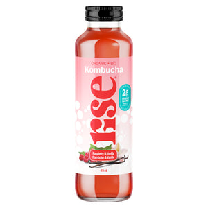 Rise Raspberry & Vanilla Low-Sugar Kombucha (414ml)