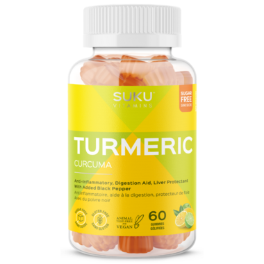 SUKU Turmeric, 60 gummies