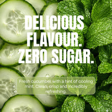 Flow Sparkling Alkaline Spring Water - Cucumber + Mint 6x355ml