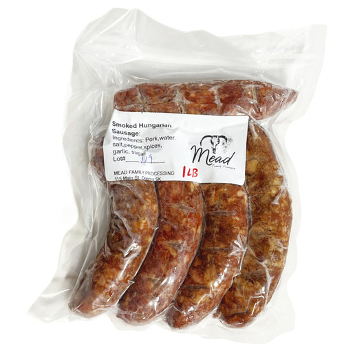 Mead Family Processing Smoked Hungarian Pork Sausage