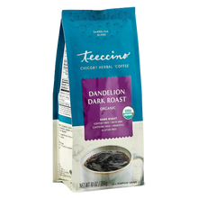 Teecino Roasted Herbal Tea, Dandelion Dark Roast, 10 tea bags (60g)